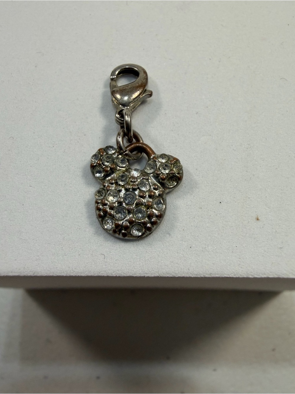 💙3/$20💙 Disney Silver-Tone Rhinestone Mickey Mouse Bracelet Charm